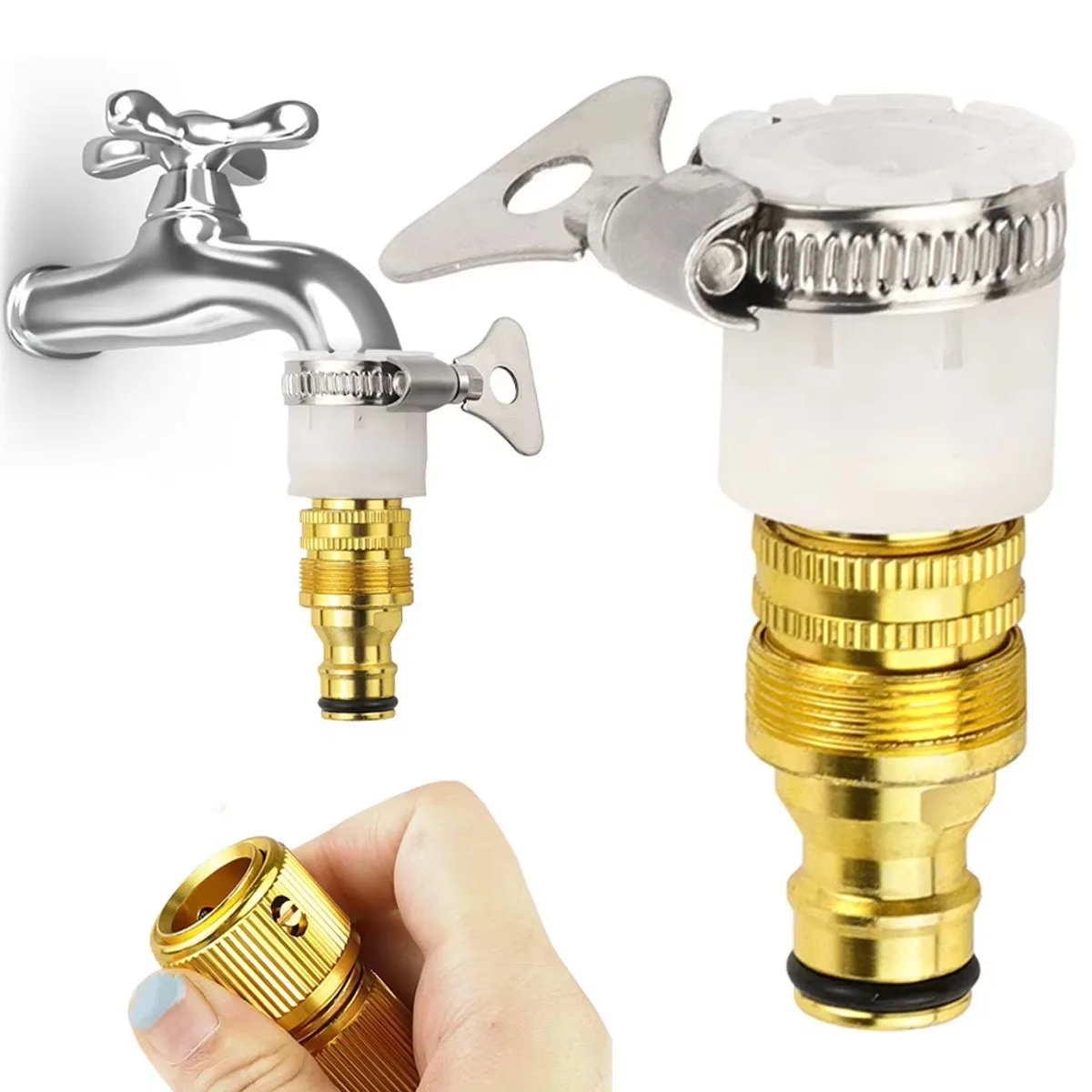 1PC Universal Wasserhahn Stecker Wasser Rohr Stecker Adapter Geeignet Für Garten Wasser Rohr Armaturen Bewässerung Und Auto Waschen Image