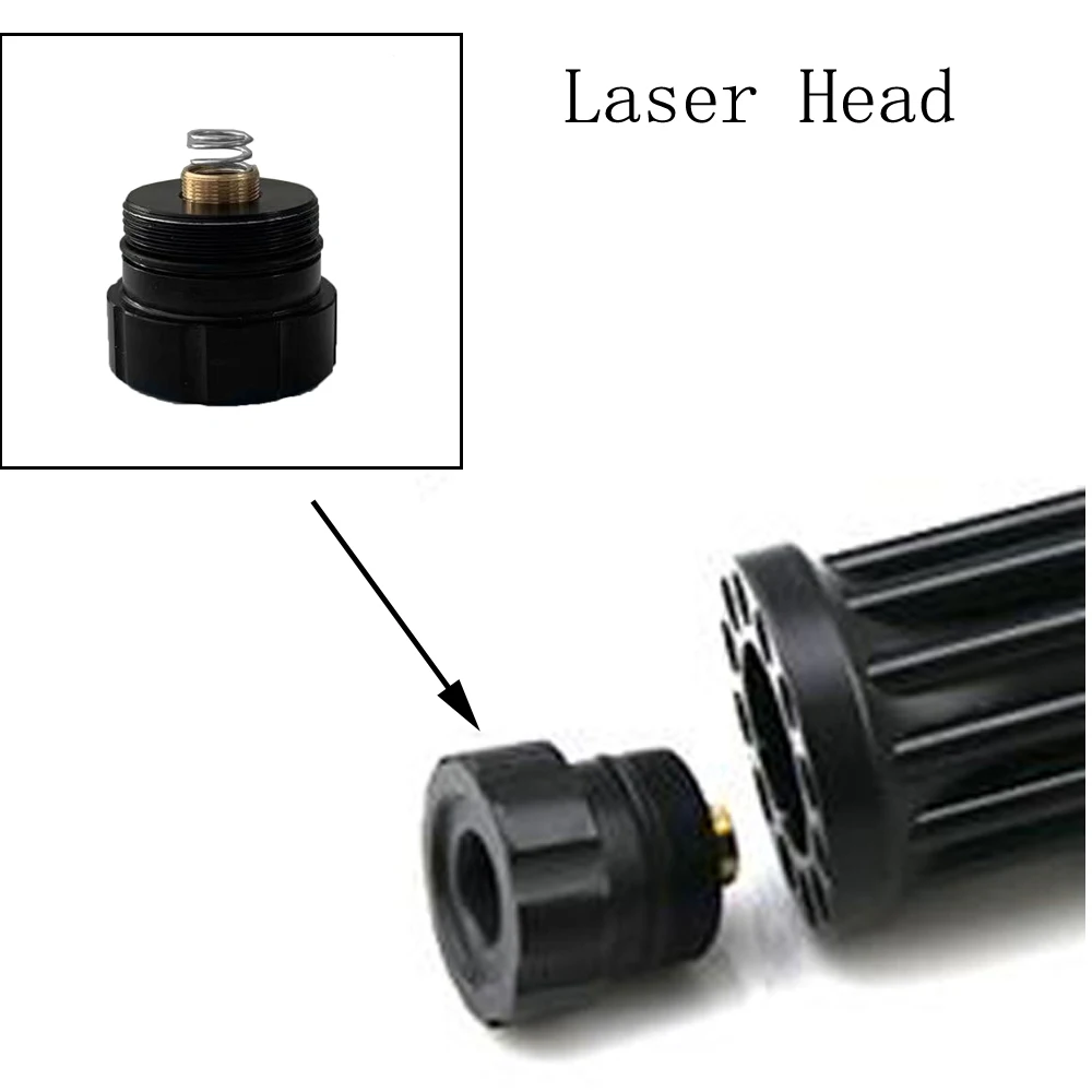 (Außer Laserpointer) Laserfokussierungskappe Blaue Laserkappe 450 nm fokussierbarer brennender Laserpointerkopf Laserzubehör Image