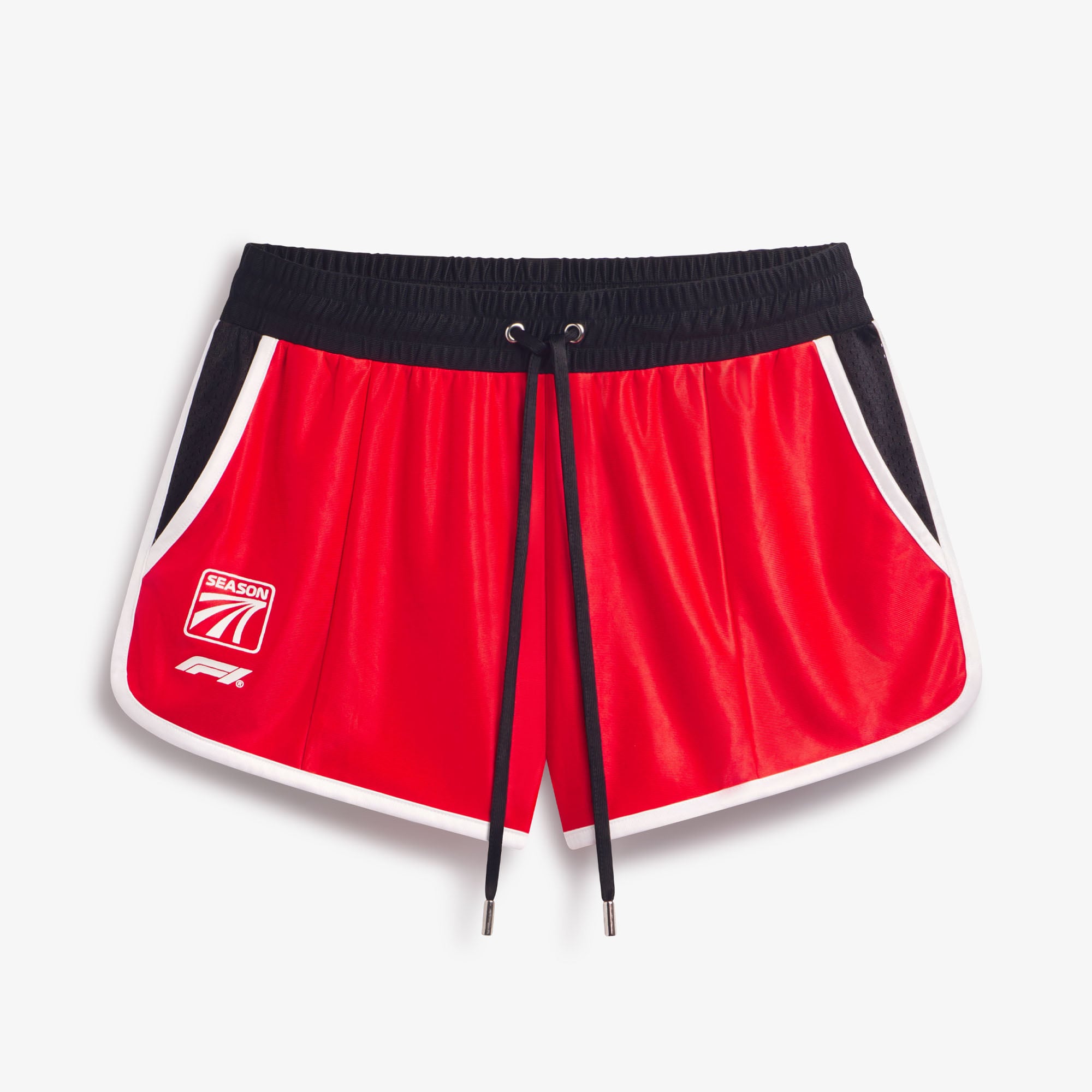 Damen F1 Rote Trainingsshorts (Neon) – Off-Season