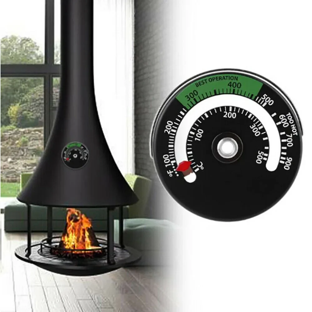 Temperatur Herd Thermometer Herd Werkzeug Aluminium Legierung Brenner Home Küche Magnetische Kamin Feuer Saug Messung Qualität