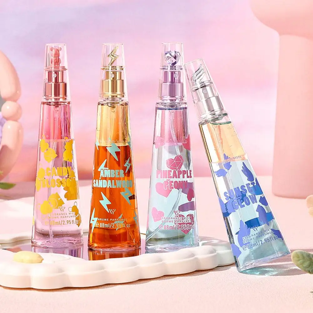 88ml Damen-Duftnebel, Langanhaltender Candy Blossom Frucht-Blumen-Körperduft-Spray für Tägliches Tragen und Verabredungen, 4 Optionalen Düfte ﻿ Image