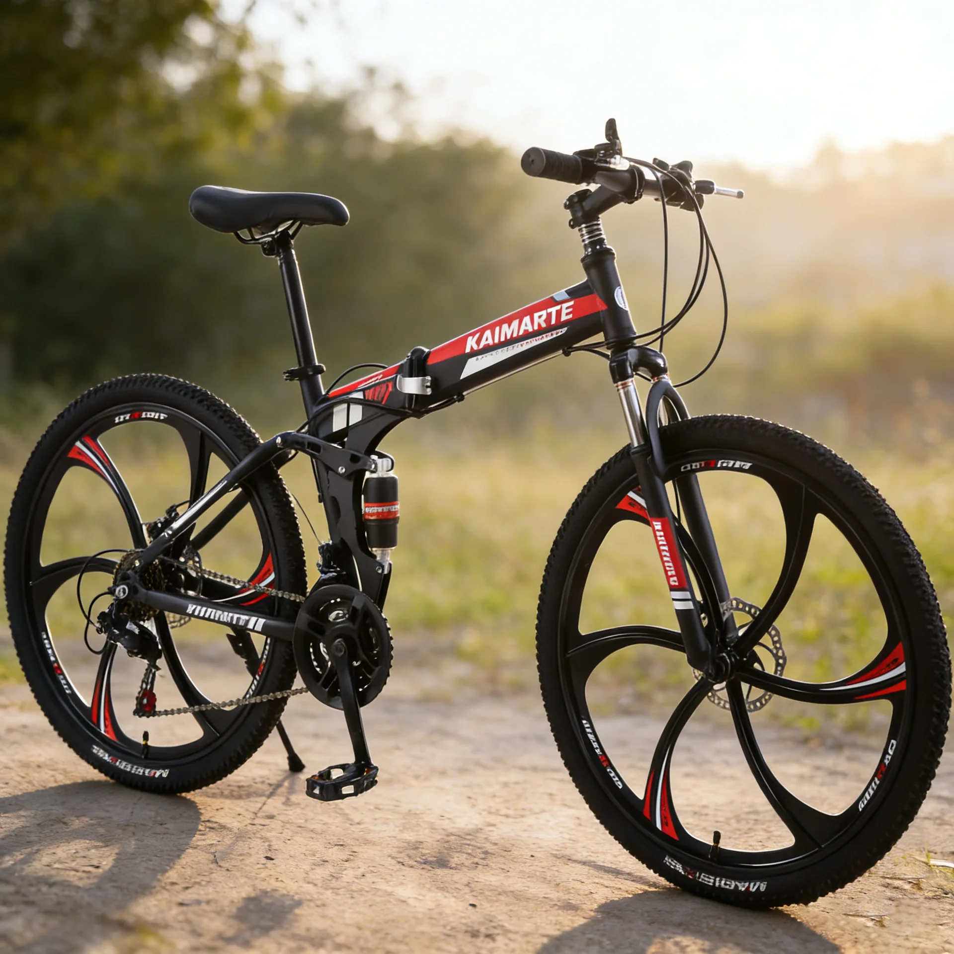 Mountainbike Softtail Variable Speed 26-Zoll-Fahrrad für Erwachsene, Studenten und Jugendliche mit variabler Geschwindigkeit Image