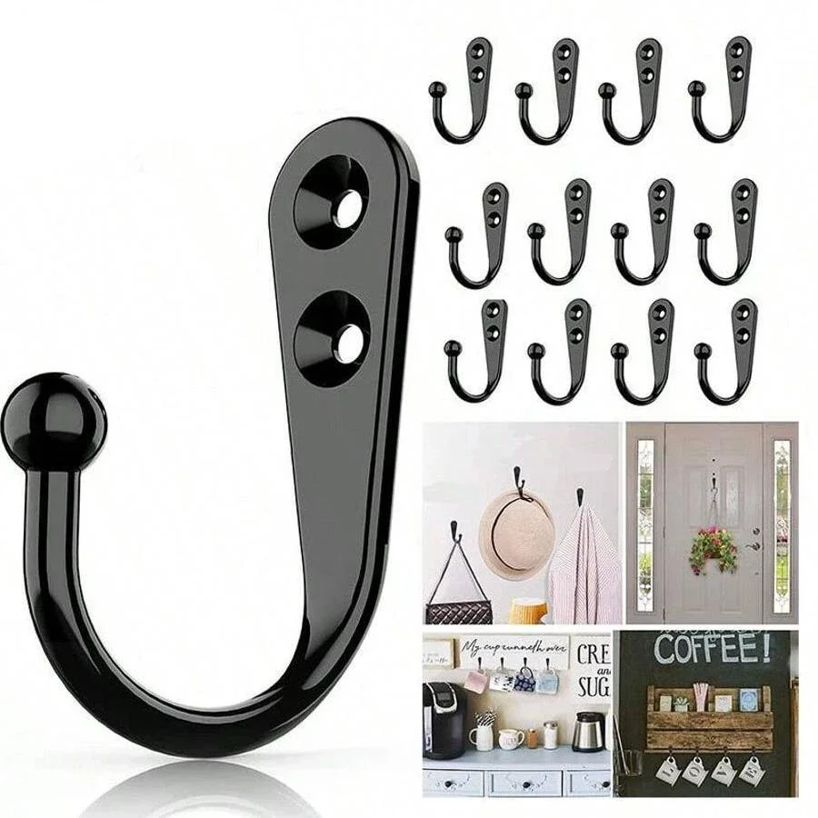 10 Stück Retro-Wandhaken, Kleiderbügel, Türhaken, wandmontierte Küchen- und Badezimmeraccessoires