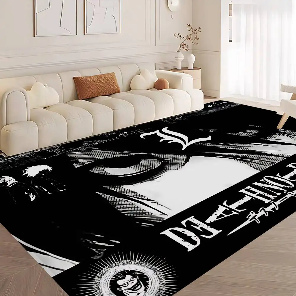 Death Note Anime-Bodenmatte, rechteckig, rutschfest, für Zuhause, weiche Badematte, für die Haustür, für drinnen und draußen, Willkommens-Fußmatte Image