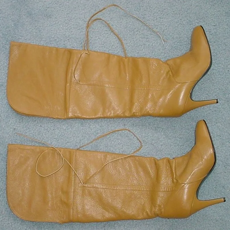 Solide Über Knie Matte Lace Up Stiefel Thin High Heel Spitz Mode Sexy 2025, Sommer Große Größe Frau Schuhe Zapatillas Mujer