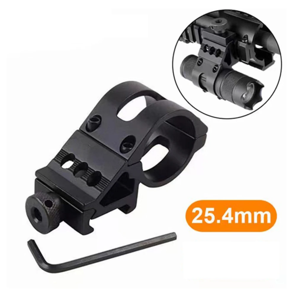 25,4 mm Taschenlampen-Clip für 20 mm Picatinny Weaver Rail Taschenlampen-Clip QD Quick Release Base Image