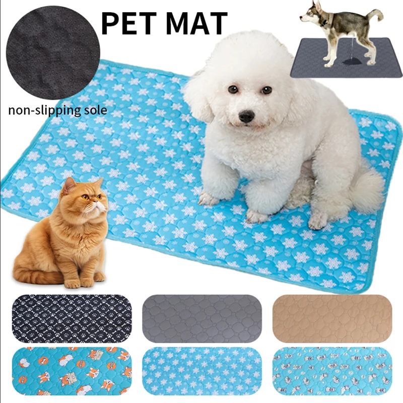 Hund Pee Pad Decke Wiederverwendbare Saugfähige Windel Waschbar Welpen Training Pad Haustier Bett Urin Matte für Haustier Auto Sitz Abdeckung Image