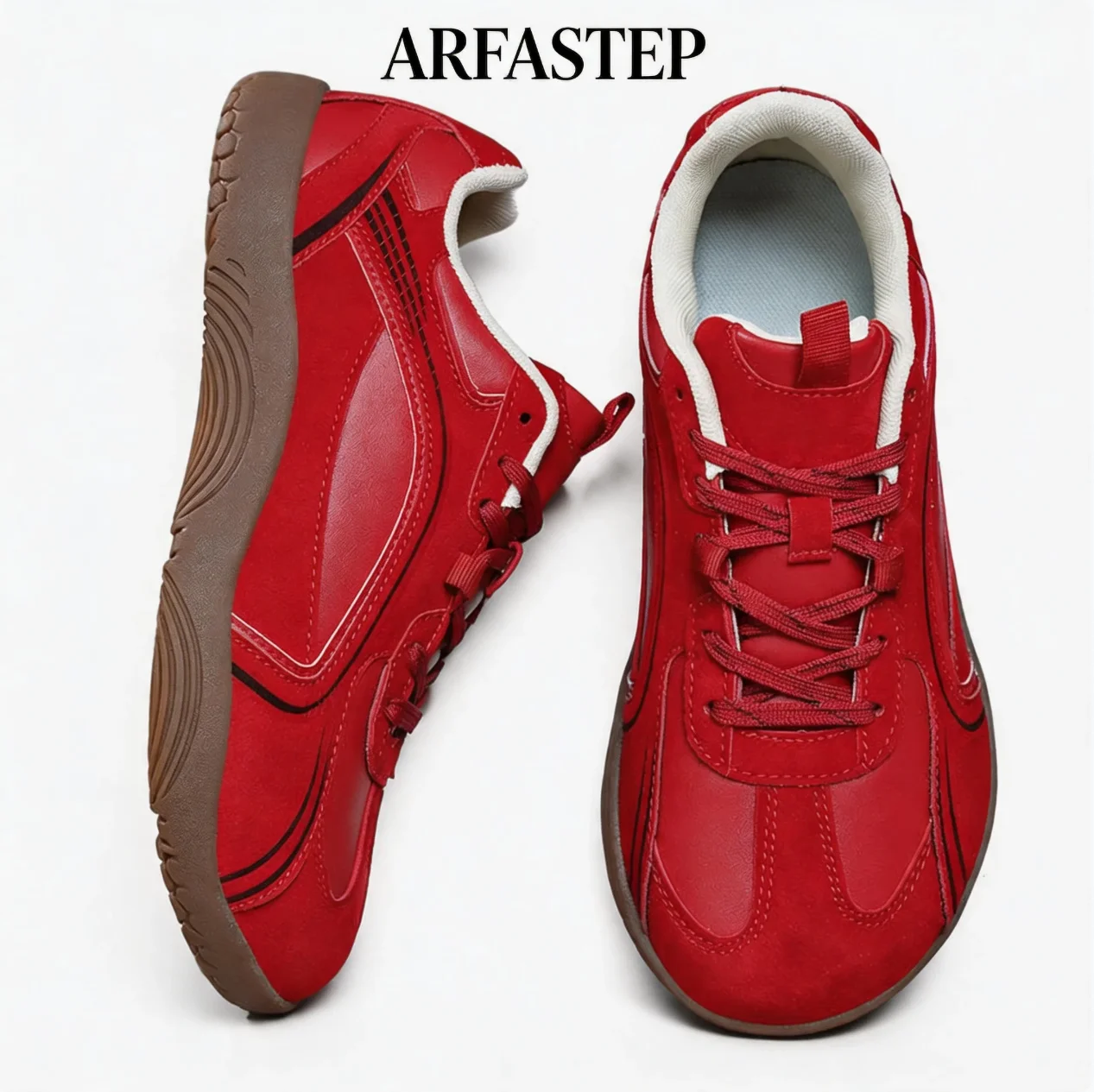 A&S Herrenschuhe mit breiter Zehenpartie, lässige Schuhe mit weicher Sohle, Walking-Sneaker, atmungsaktives Mesh, bequeme Barfußschuhe, große Größe