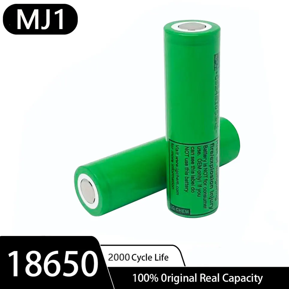 2026 Neue 18650 Lithium-Batterie 3500mAh 3,7V 25A INR18650 MJ1 Hochleistungs-Werkzeugbatterie 18650 Wiederaufladbare Batterie Image