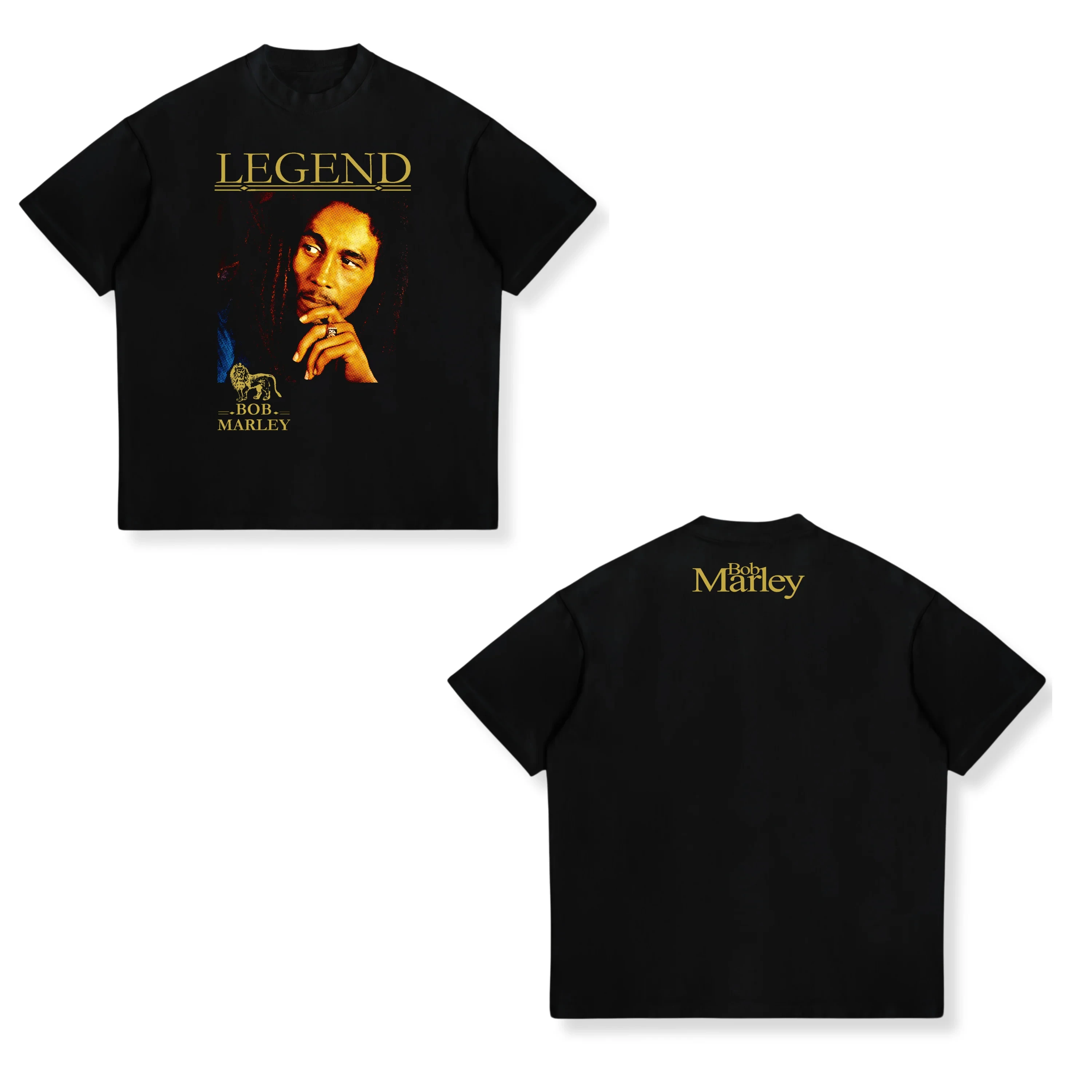 Modisches T-Shirt Bob Marley für Erwachsene Herrengröße Band 2012 Vintage Baumwolle Atmungsaktiv Dehnbar Bequem Vielseitig Leicht Unisex