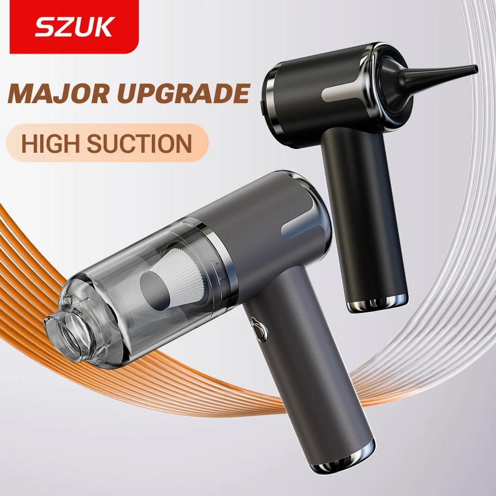 Aspirateur de voiture SZUK, aspiration puissante, aspirateur portable sans fil, machine de nettoyage, aspirateur miniature puissant pour voiture aspirateurs sans fil aspirateur pour voiture aspirateur