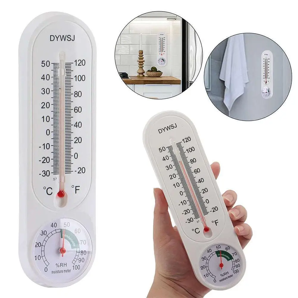 Hygromètre analogique 2-en-1 pour station météo, station météo analogique pour pépinière, humidimètre mural, accessoires de mesure pour l