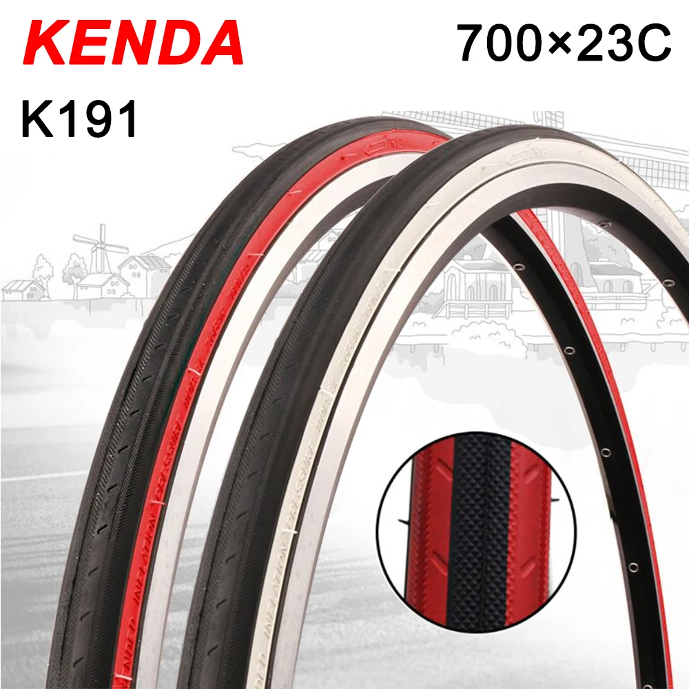 KENDA 700x23C pneus K191/K177 pneu de vélo 700C tube de vélo de route pneus de cyclisme pneu bicicleta 23-622 pneu