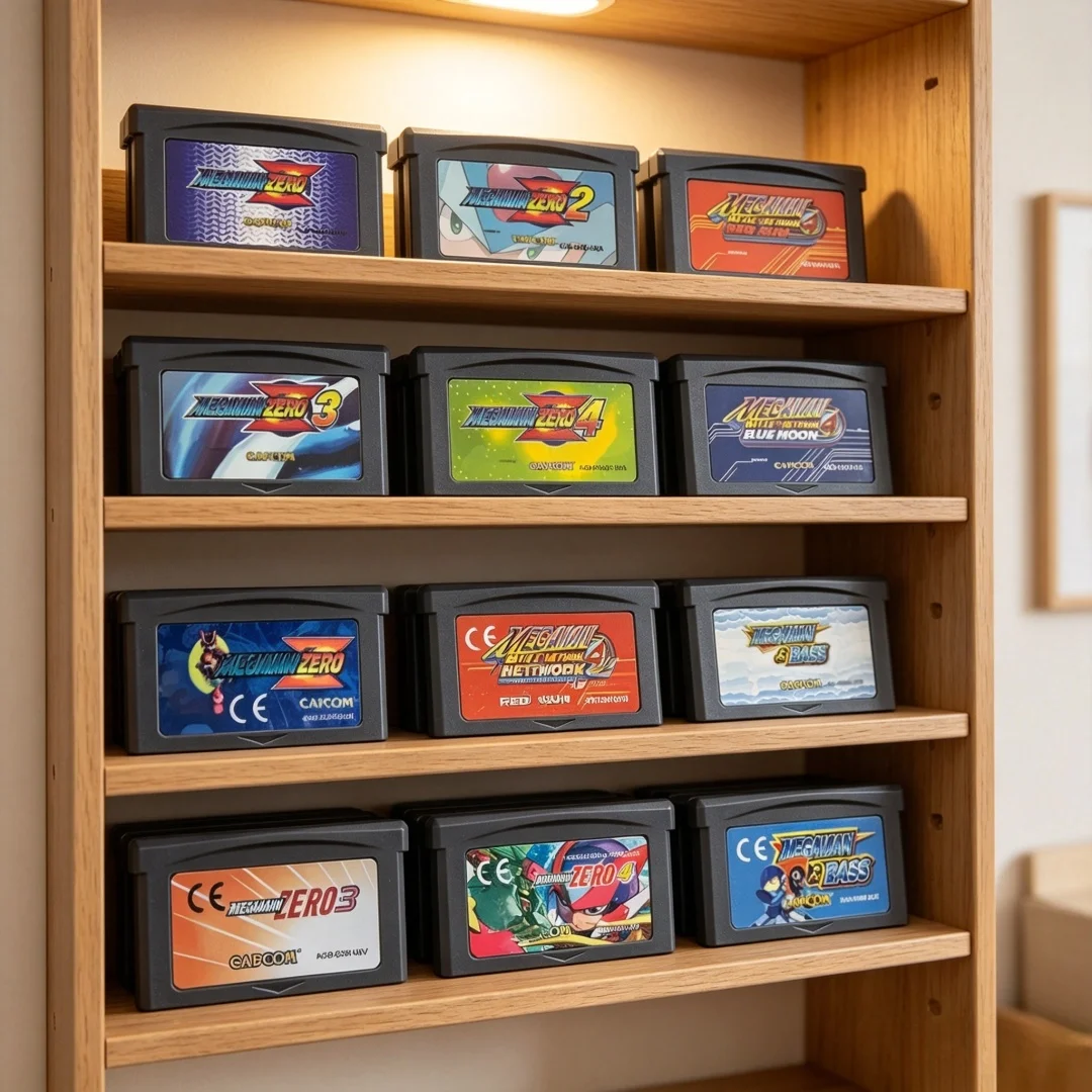 Mega Man GBA Games Cartridge 32 Bit Video Game Console Card Mega Man Zero 1 2 3 4 Red Sun Blue Moon for GBA SP