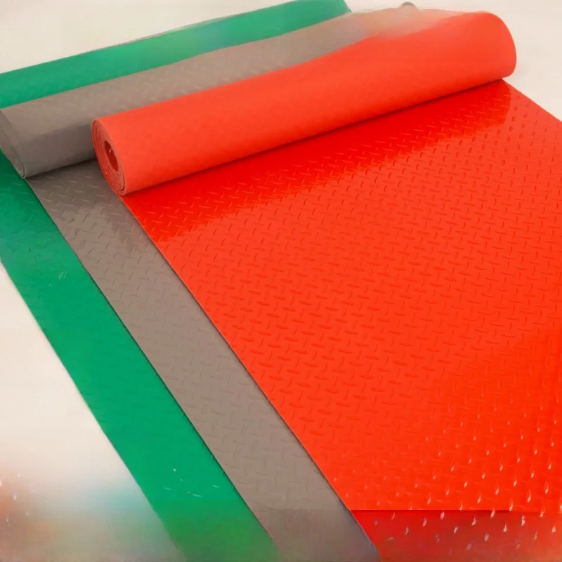 Non-Slip Kitchen Mat Waterproof Bathroom Toilet Car Home Large Area Rug Modern Simple Style PVC Material Oil Proof Skid Proof