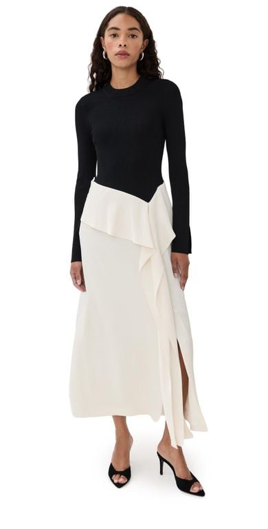 Ornella Midi Dress - Black - Jonathan Simkhai Dresses