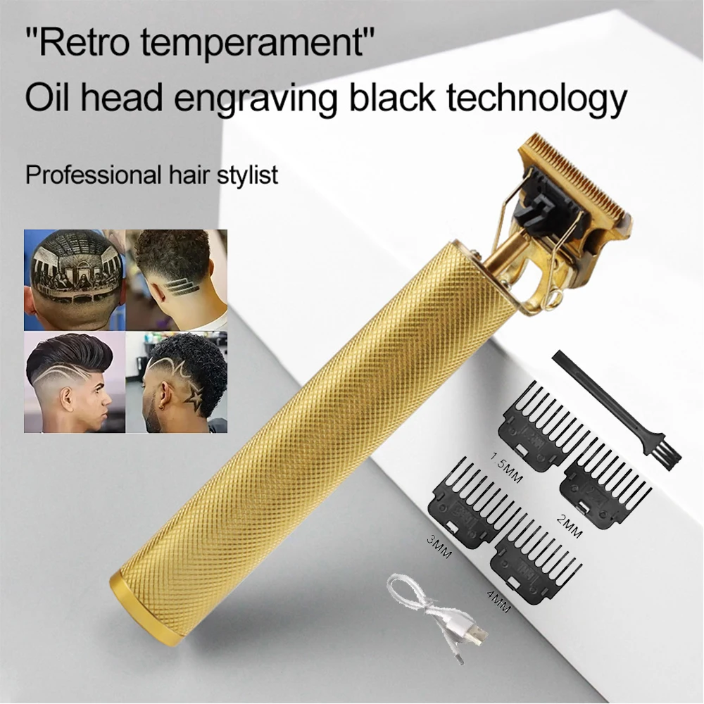 Vintage T9 Elektrische Haarschneidemaschine Aufladbarer Rasierer Trimmer für Männer Professionelles Friseurwerkzeug Neu im Angebot Image