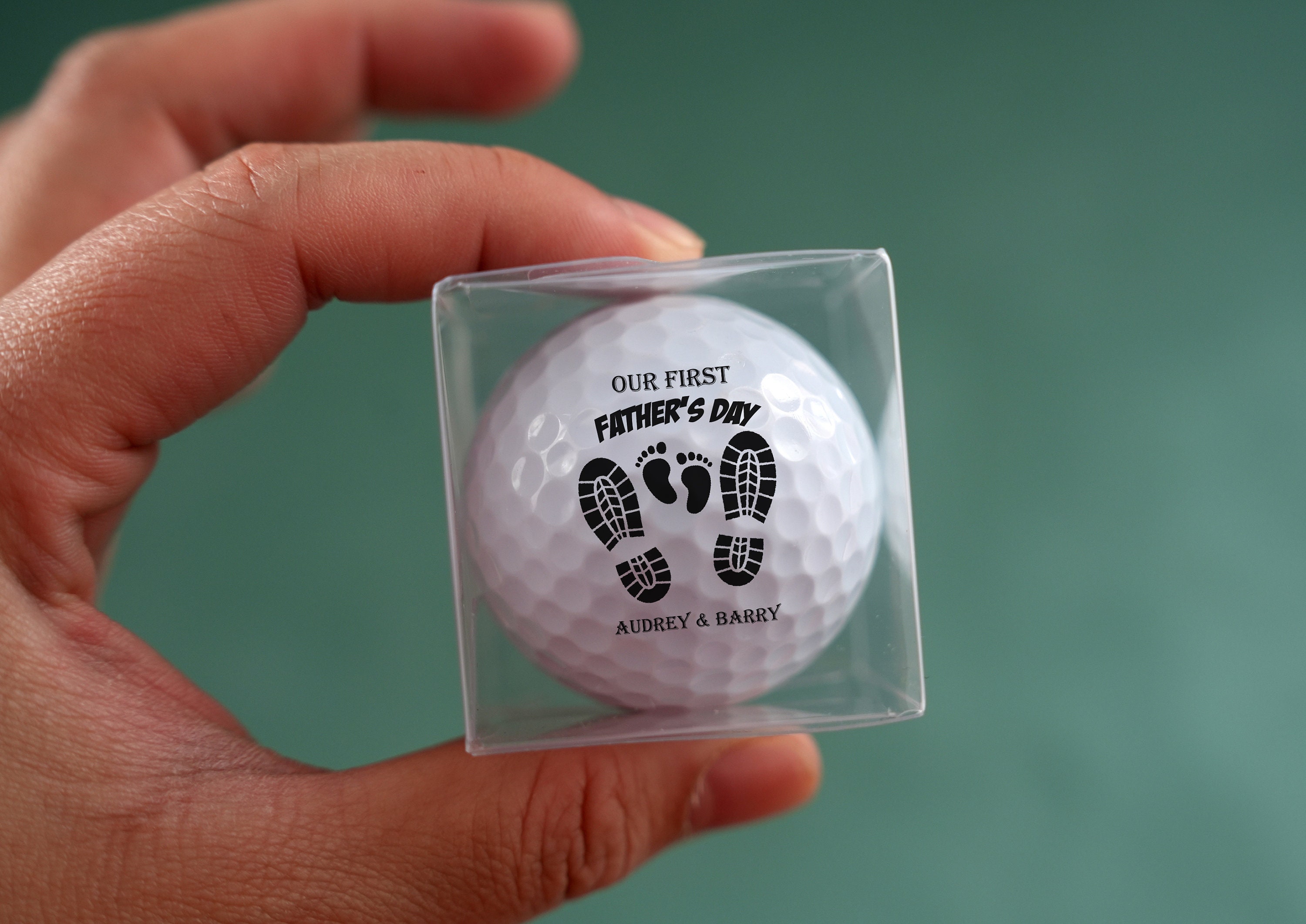 Pallina da golf personalizzata, la mia prima pallina da golf per la festa del papà, palline da golf con testo e foto personalizzate, palline da golf m