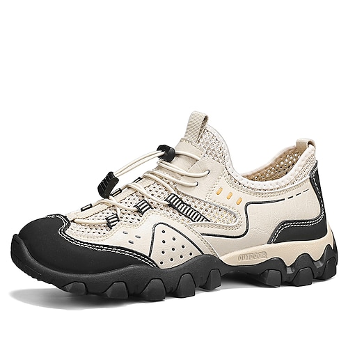 Robuste Herren-Wanderschuhe, atmungsaktiv, mit Schnellverschluss, leichte Freizeitschuhe fürs Wandern, perfekt für Reisen, Trekking und den Alltag. Image