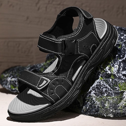 Verstellbare Herren-Sportsandalen, leichte, gepolsterte Outdoor-Schuhe, bequeme Freizeitschuhe für Herren, ideal für Reisen, Resorts, Sommerurlaub und den Alltag Image