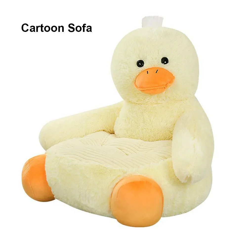 Kleiner Panda-Cartoon-Sofabezug, weicher, bequemer Cartoon-Faulenzer-Sofabezug, ergonomischer Bären-Enten-Tier-Wohnzimmer-Faulenzer-Sofabezug