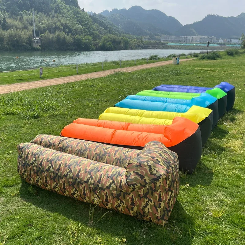 Schnelles aufblasbares Sofa, Camping-Luftliege, Strandschlafsack, tragbar, faltbar, Luftsofa für Reisen, Picknick, Outdoor, Lazy Bed Chair Image