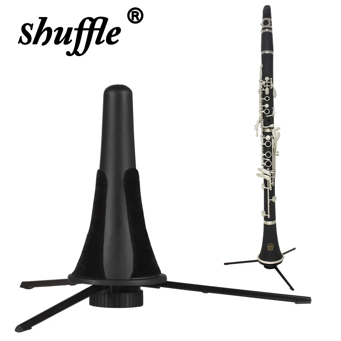 Klarinette Ständer Halterung Mit Filz Pad Langlebig Holzblasinstrument Zubehör Faltbare Stativ ABS Oboe Halter Klarinette Teile Image