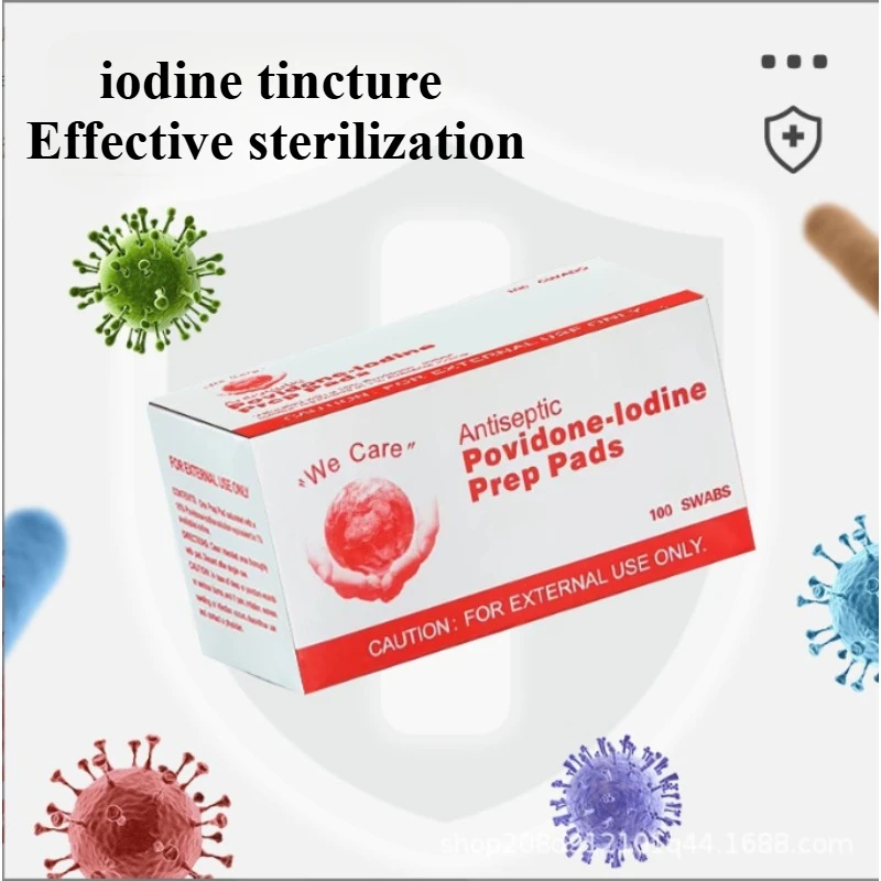 Jodlösung in einer Einzelverpackung für die Wundreinigung, unverzichtbares Zubehör für Erste-Hilfe-Set in Outdoor-Sportkatastrophen Image