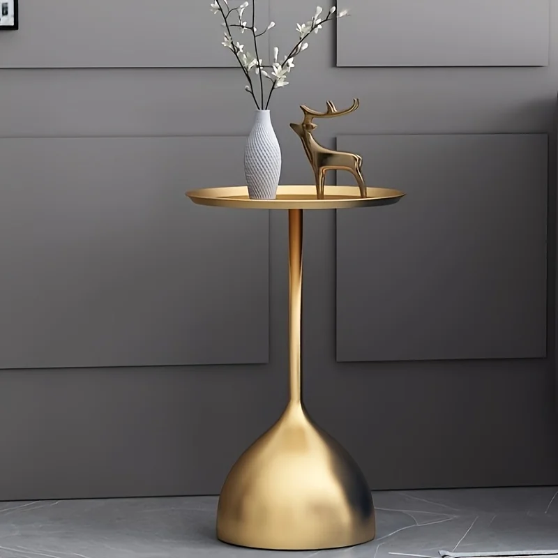 Nordic Kreative Kleine Kaffee Tisch Wohnzimmer Sofa Seite Tisch Schmiedeeisen Goldene Kleine Runde Tisch Schmiedeeisen Ecke Tische