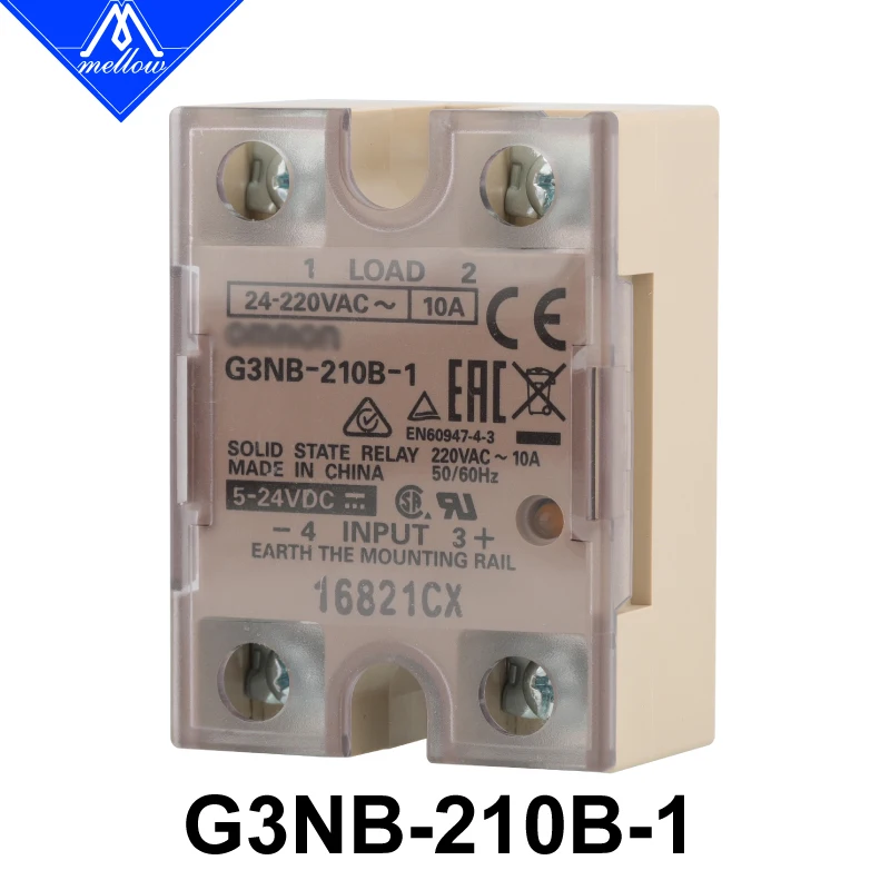 Mellow Original G3NB-210B-1 DC5 24V Halbleiterrelais (SSR) für Voron 2.4 Trident VzBot 3D-Drucker Image