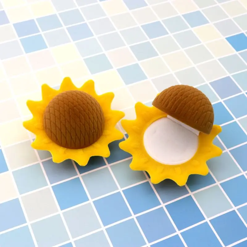 Schöne gelbe Sonnenblumenverpackung Geschenk Schmuckschatulle Schmuckstück Samt Ring Ohrring Halskette Hochzeit Aufbewahrung Display Halter Großhandel Image