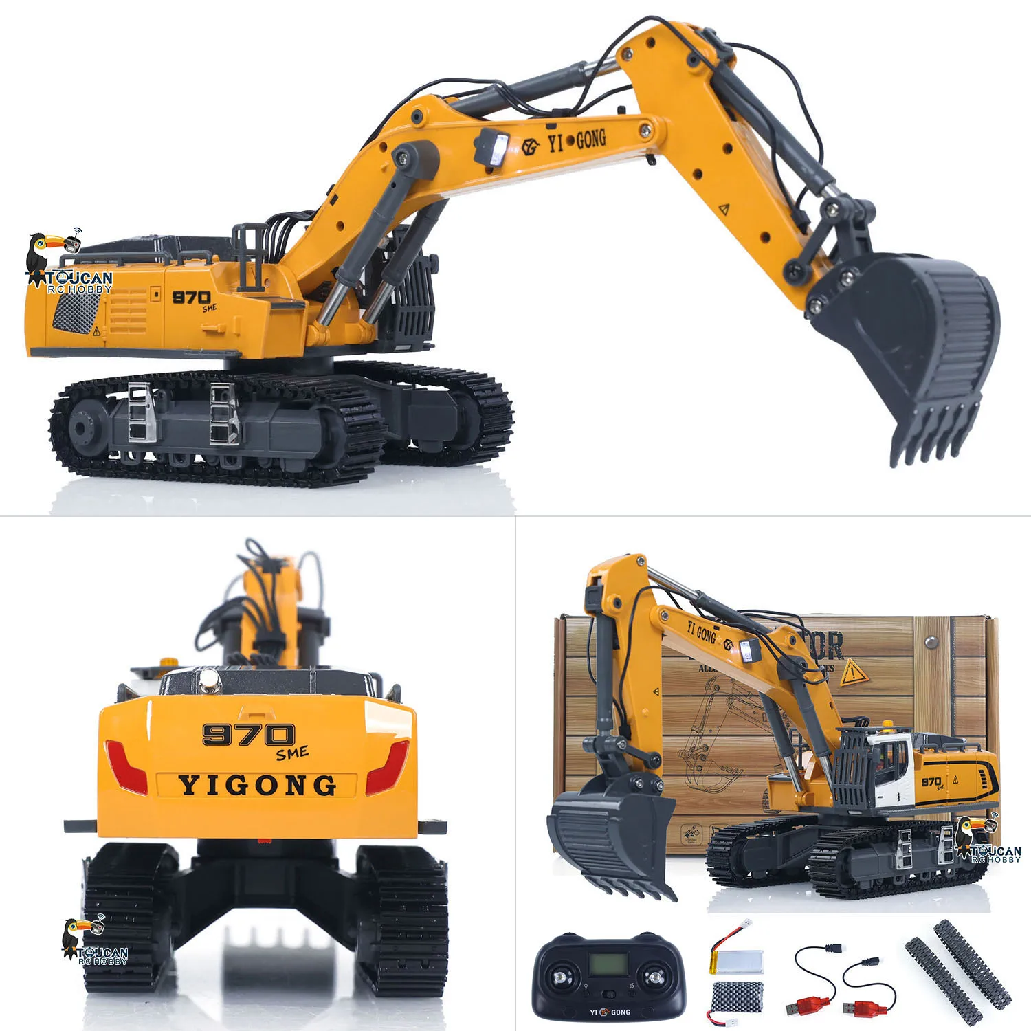 Neue Mini 1/50 CUT 970 RC Bagger Fernbedienung Bagger Lkw Fahrzeug Autos Modell Hobby Spielzeug für Erwachsene