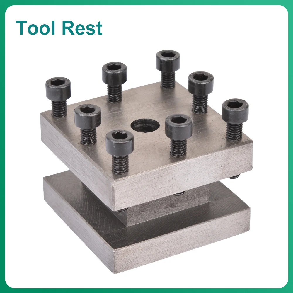Quadratischer Werkzeugpfostenhalter aus Metall, Drehmaschinen-Ersatzteile für WM210V-212, BHC210, HS210, JY210V, CTC210 Image