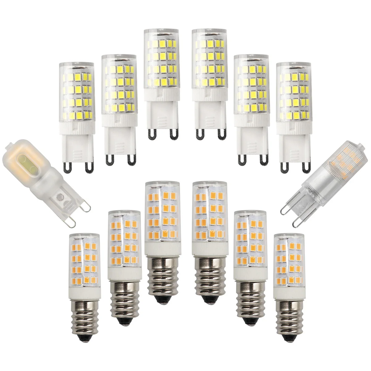 10 Stücke G9 E14 LED Maisbirne 2,5 W 3 W 4 W AC 220 V 230 V G9 E14 LED Lampe 3000 K 6000 K SMD2835 LED-Licht Ersetzen 40 W Halogenlampe Licht