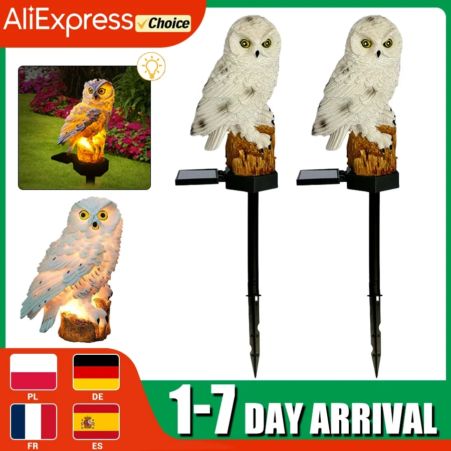 Solar Lampe Eule Tier Solar Garten Lichter Solar Powered Solar Led Licht Outdoor Garten Dekoration Lampe Wasserdichte Solar Lichter