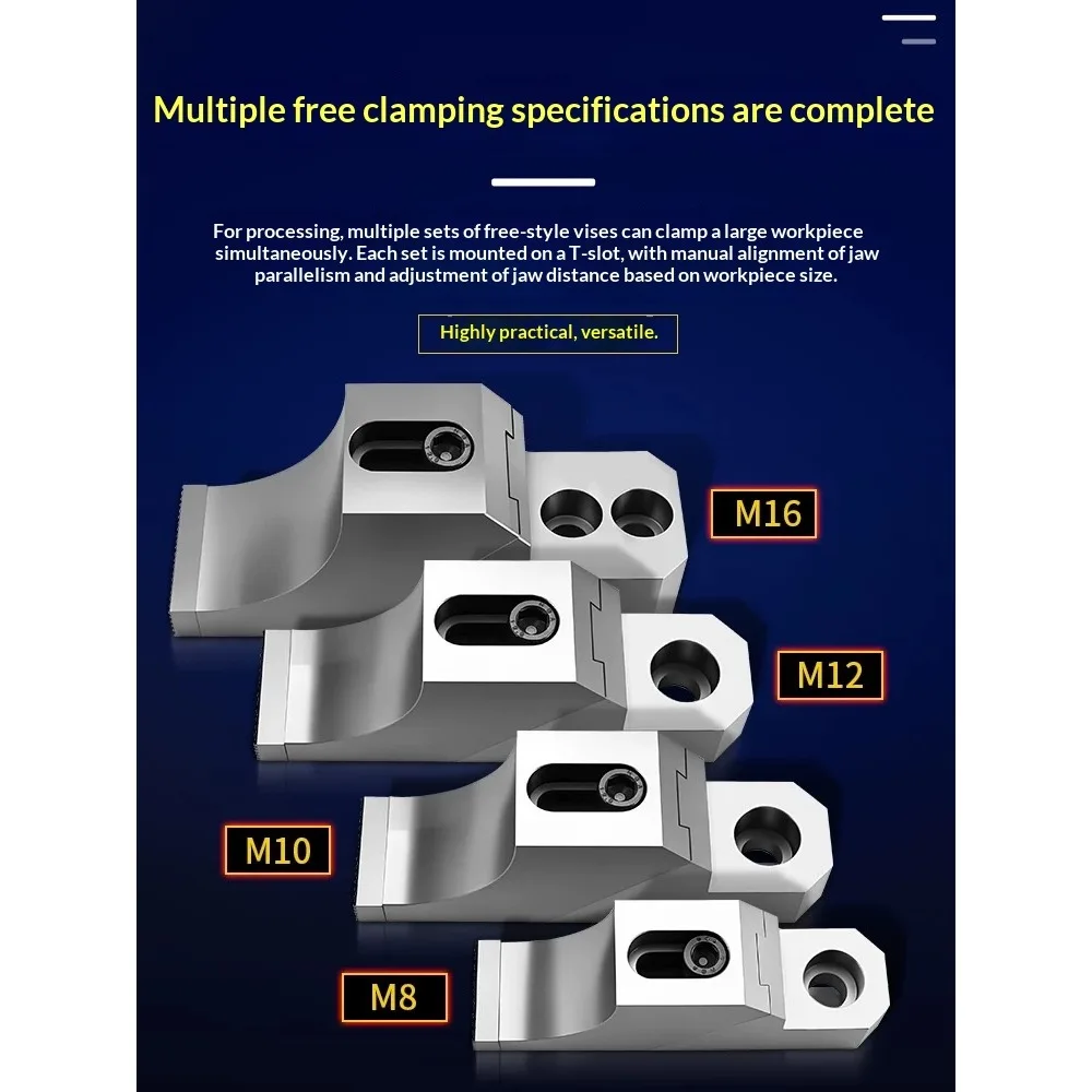CNC-Seitenklemme, Präzisions-Spannvorrichtung, Froschklemmen, Flachspannvorrichtung, Werkbank-Spannvorrichtung, Werkstückhalterung für die Fertigung Image