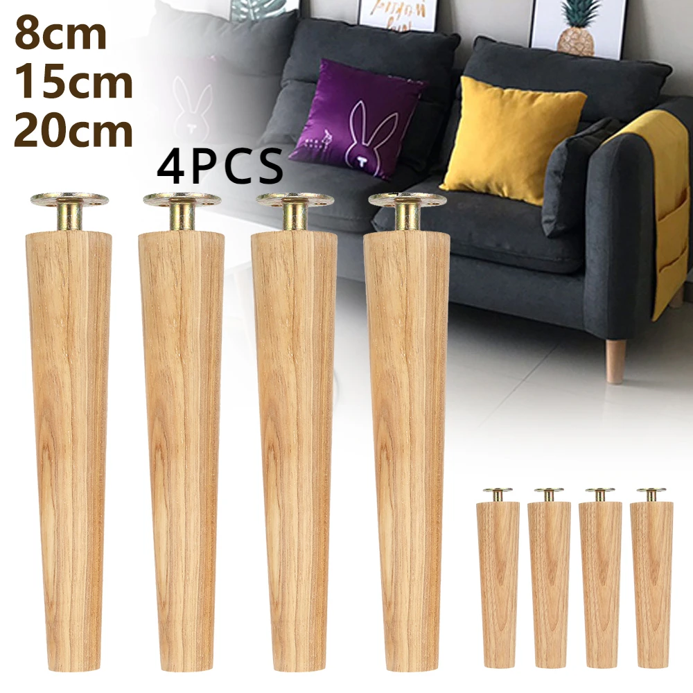 4 Stücke Neue Massivholz Möbel Bein Tischfüße Holz Schrank Tischbeine Mode Möbel Hardware Ersatz für Sofa Bett