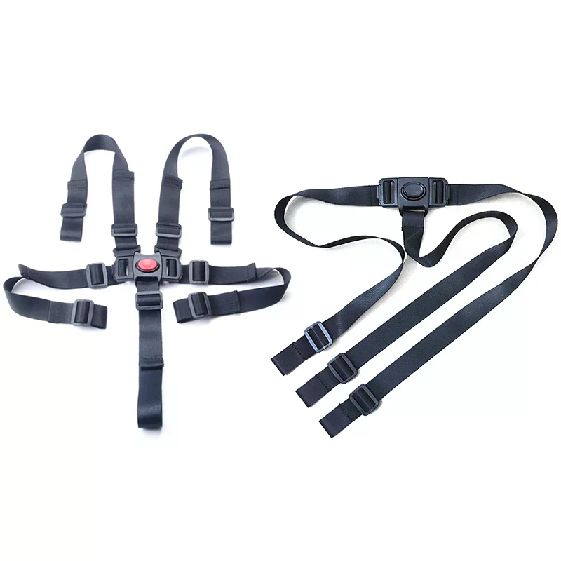 Baby-Hochstuhl Sicherheitsgurt 3/5-Punkt Baby-Fütterungsstuhl-Gurt Kinderwagen-Zubehör Hochstuhl-Kinderwagen-Gurte Image