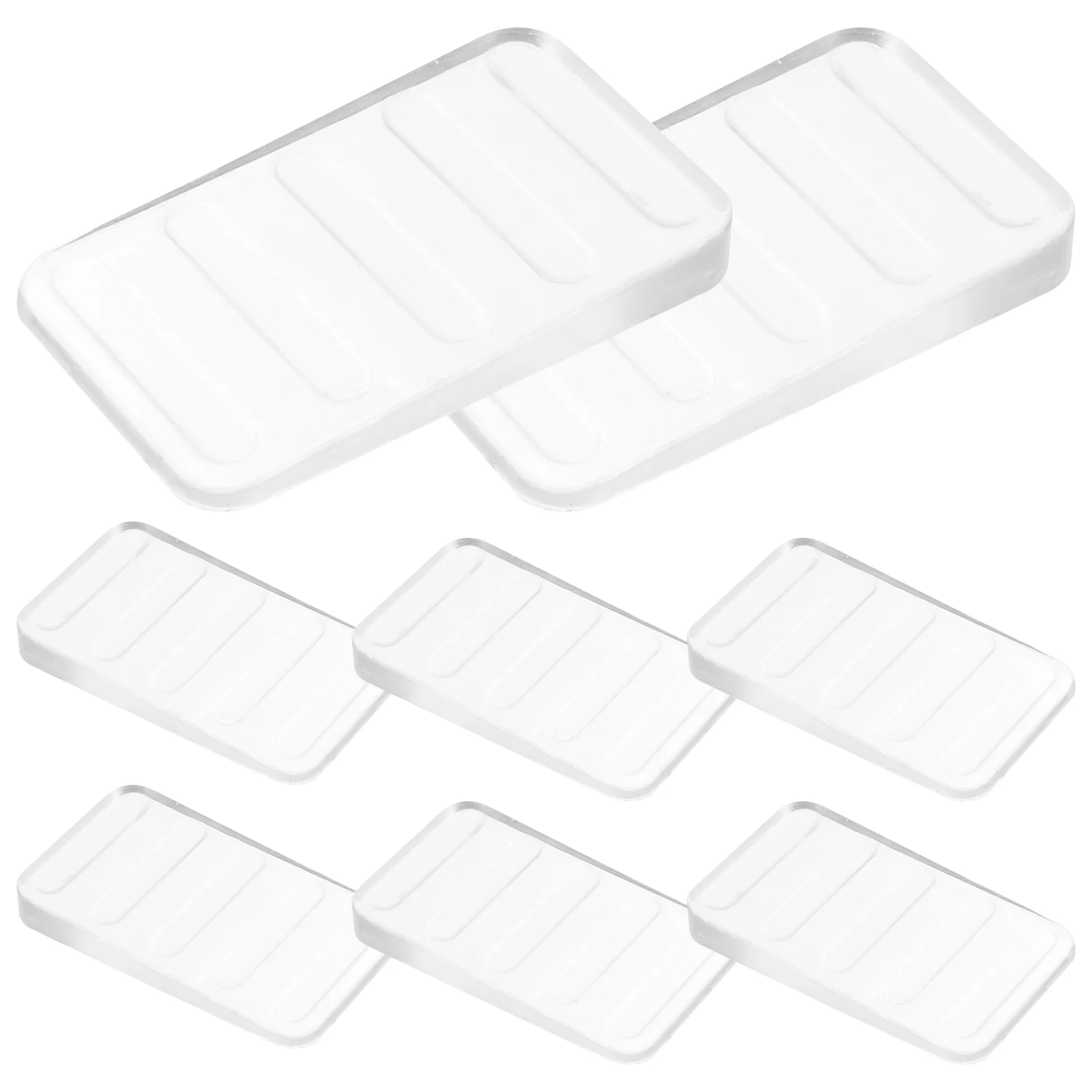 8-teilige Kunststoff-Unterlegscheiben für Möbel, Dichtungsstabilisatoren, Toiletten-Nivelliergeräte, transparente Blöcke, verstellbare Möbel