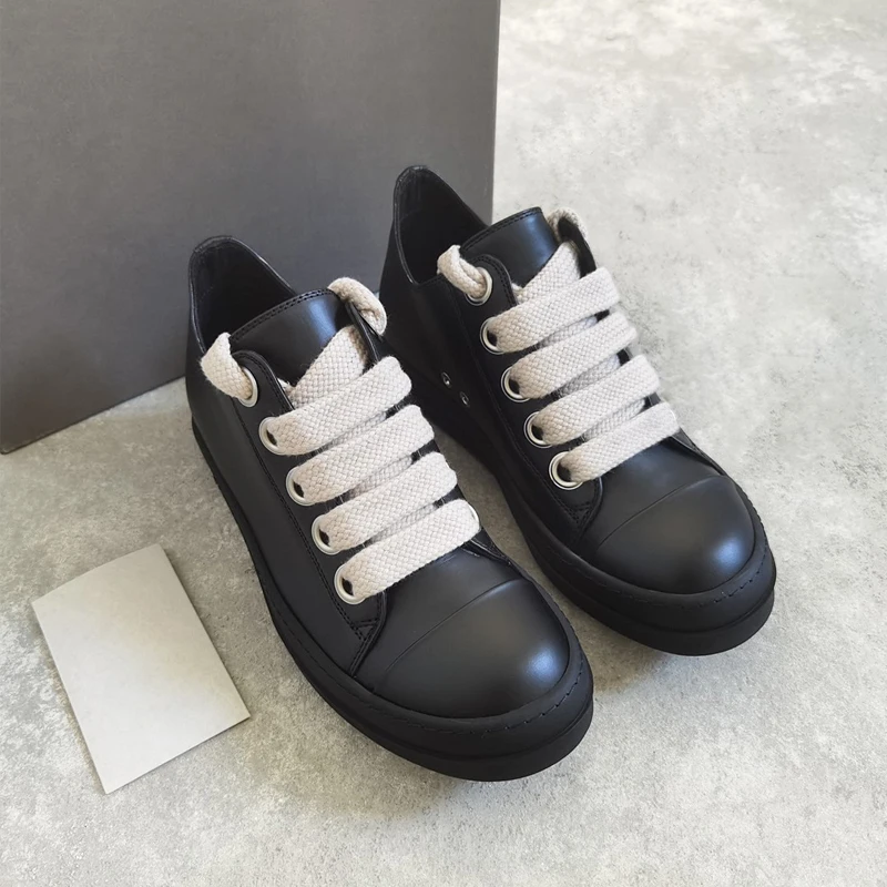 Herren Freizeitschuhe Jumbo Schnürsenkel Damen Sneakers Lederschuhe für Herren Schnürschuhe O-wen Fashion Herren Sneakers