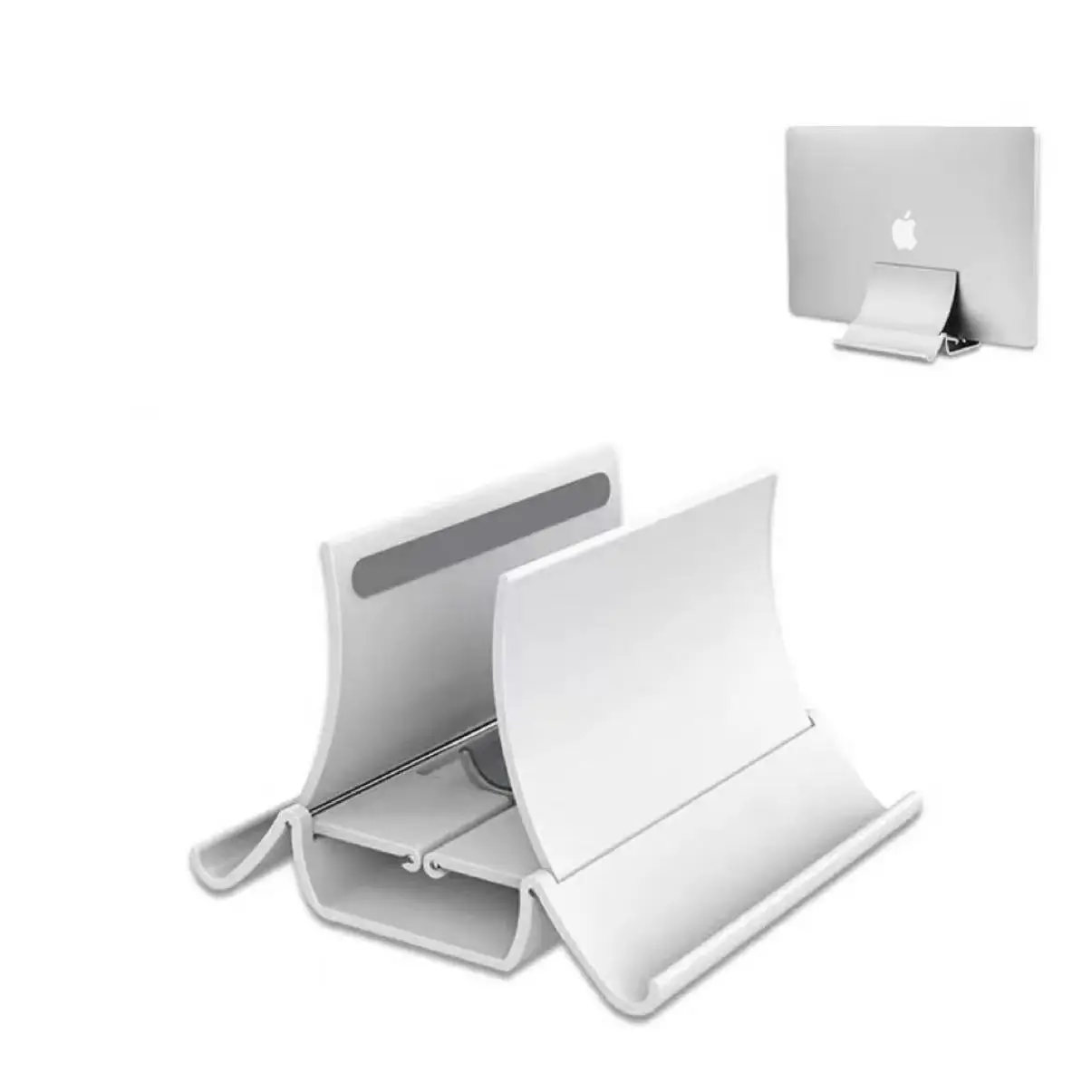 Vertikaler Laptop-Ständer, Wärmeableitung, rutschfester Laptop-Ständer, Schwerkraft-Induktionshalter, Notebook-Dock für iPad Pro, Tablet-Ständer Image