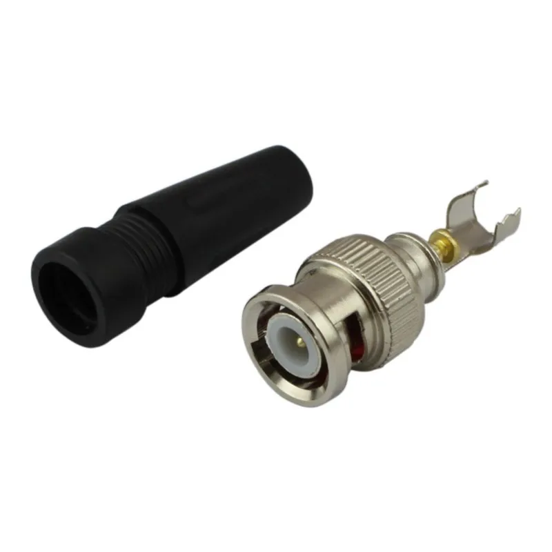 20 Stück BNC-Stecker-Adapter, Twist-on-Koaxial-RG59-Kabel für CCTV-Kamera, Video-Audio-Anschluss C5 Image