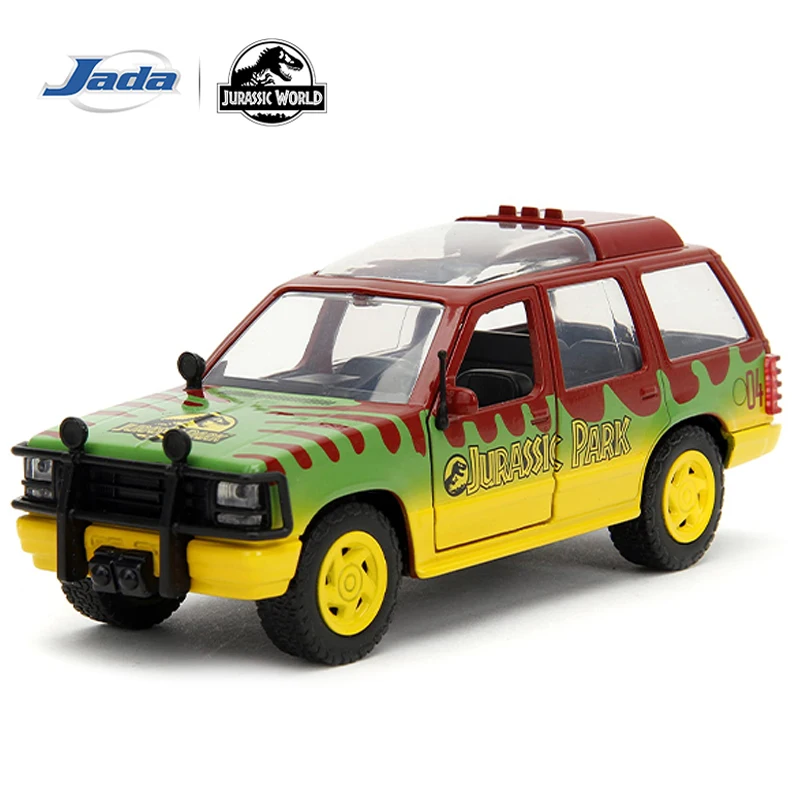 JADA Toys Diecast Modellauto 1:32 Maßstab Sammlung Jurassic Park 1993 Ford Explorer Tourfahrzeug Hollywood Rides Image
