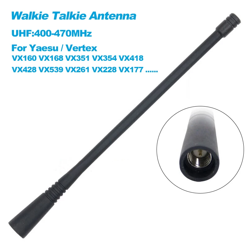 Original Walkie Talkie Antenne für Yaesu/Vertex VX160 VX168 VX177 VX180 VX228 VX261 VX351 VX354 VX539 VX418 VX428 Zwei-Wege-Radios Image