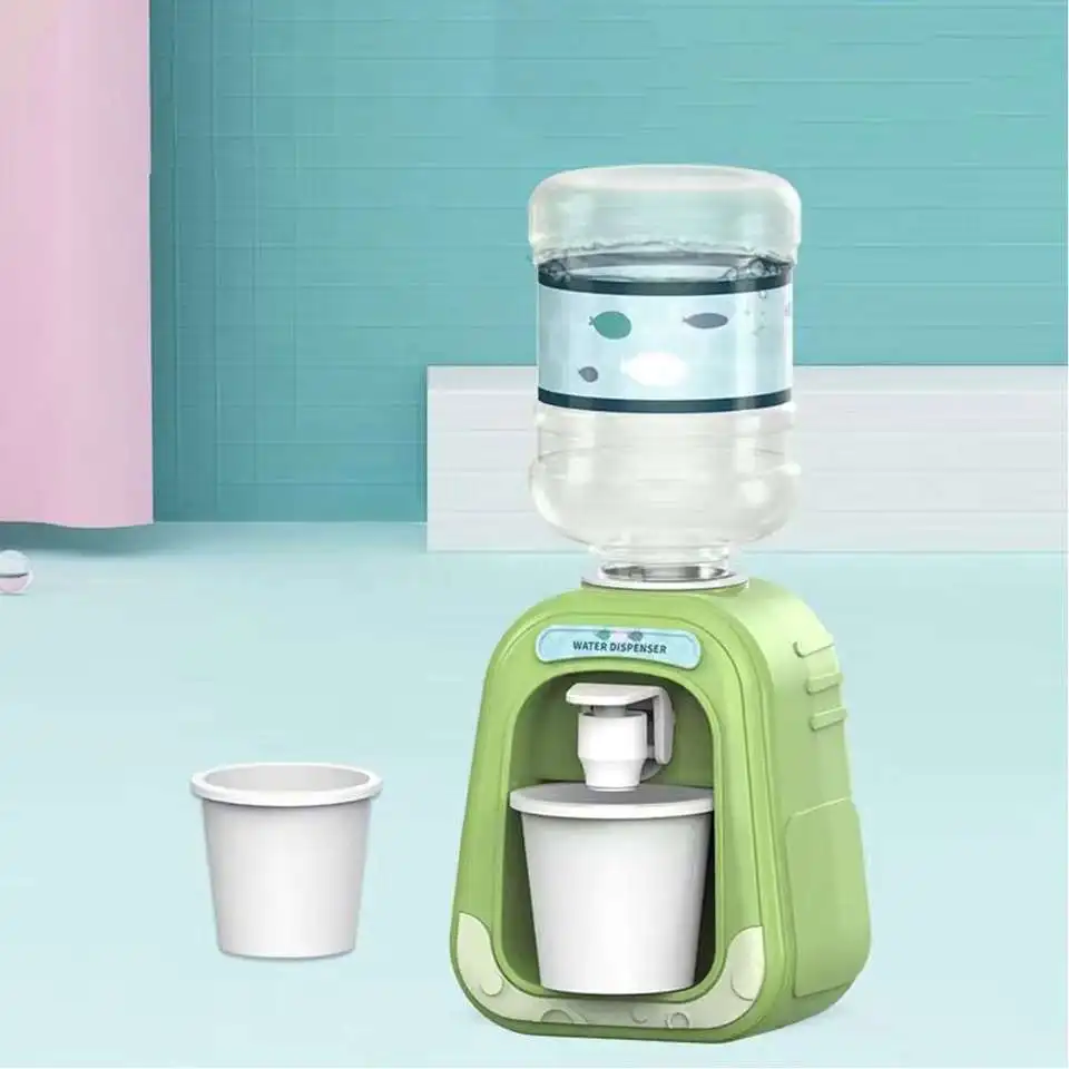 Nette Kinder Cosplay Requisiten Trinkwasser Hand Drücken Wasser Flasche Pumpe Kühler Lebensechte Mini Wasser Dispenser Baby Spielzeug