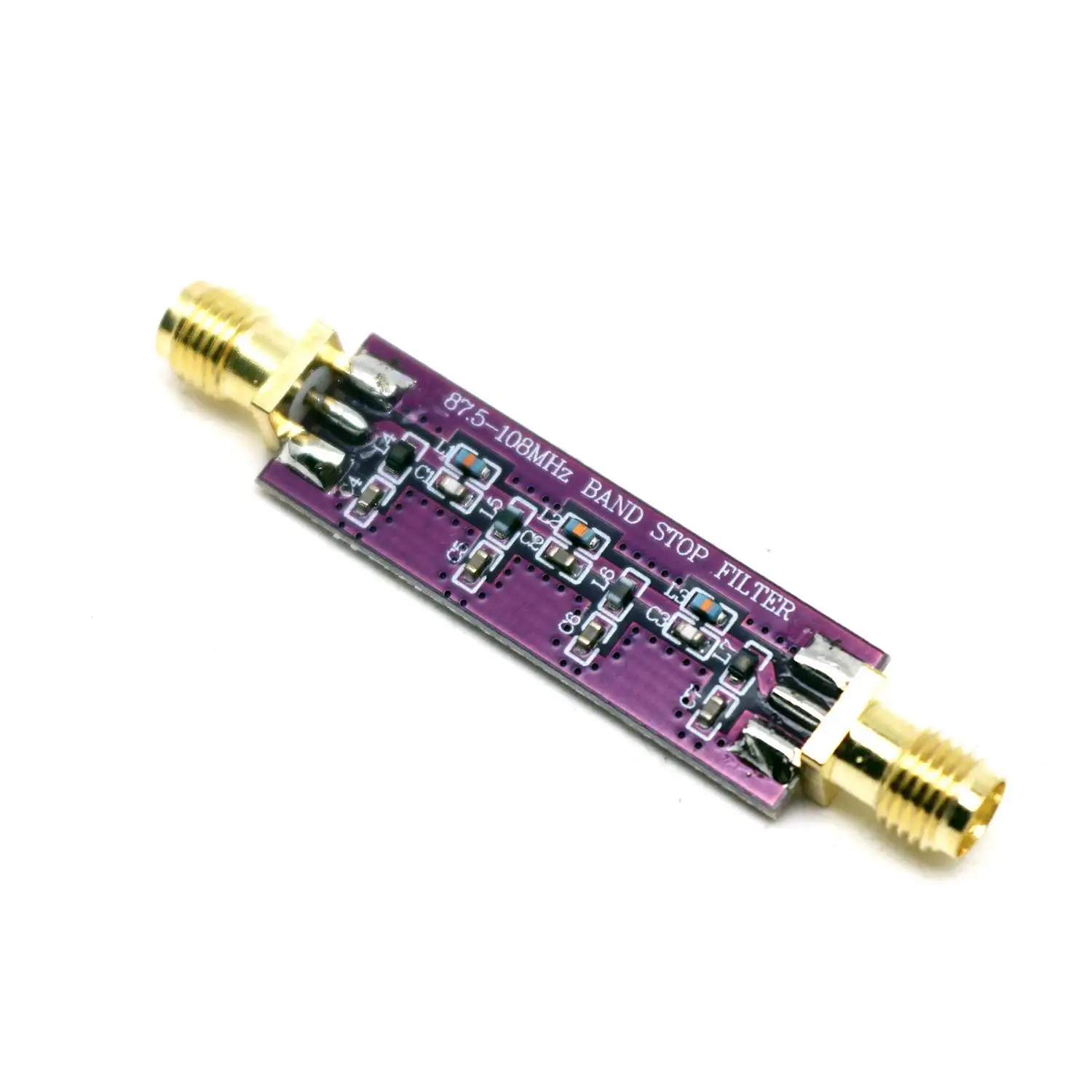 88–108 MHz FM Broadcast Notch Filter EMI Suppressor für SDR/Scanner/HAM Radio Passives Band-Stop-Modul RTL-SDR Anti-Interferenz Image