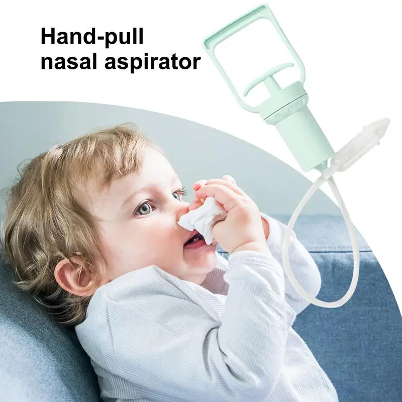 Baby-Nasensauger, leistungsstarke Handpumpe, tragbarer Handzieher, Booger-Entferner, weiche Silikondüse, verstopfte Verlinderung von Nasensauger Image
