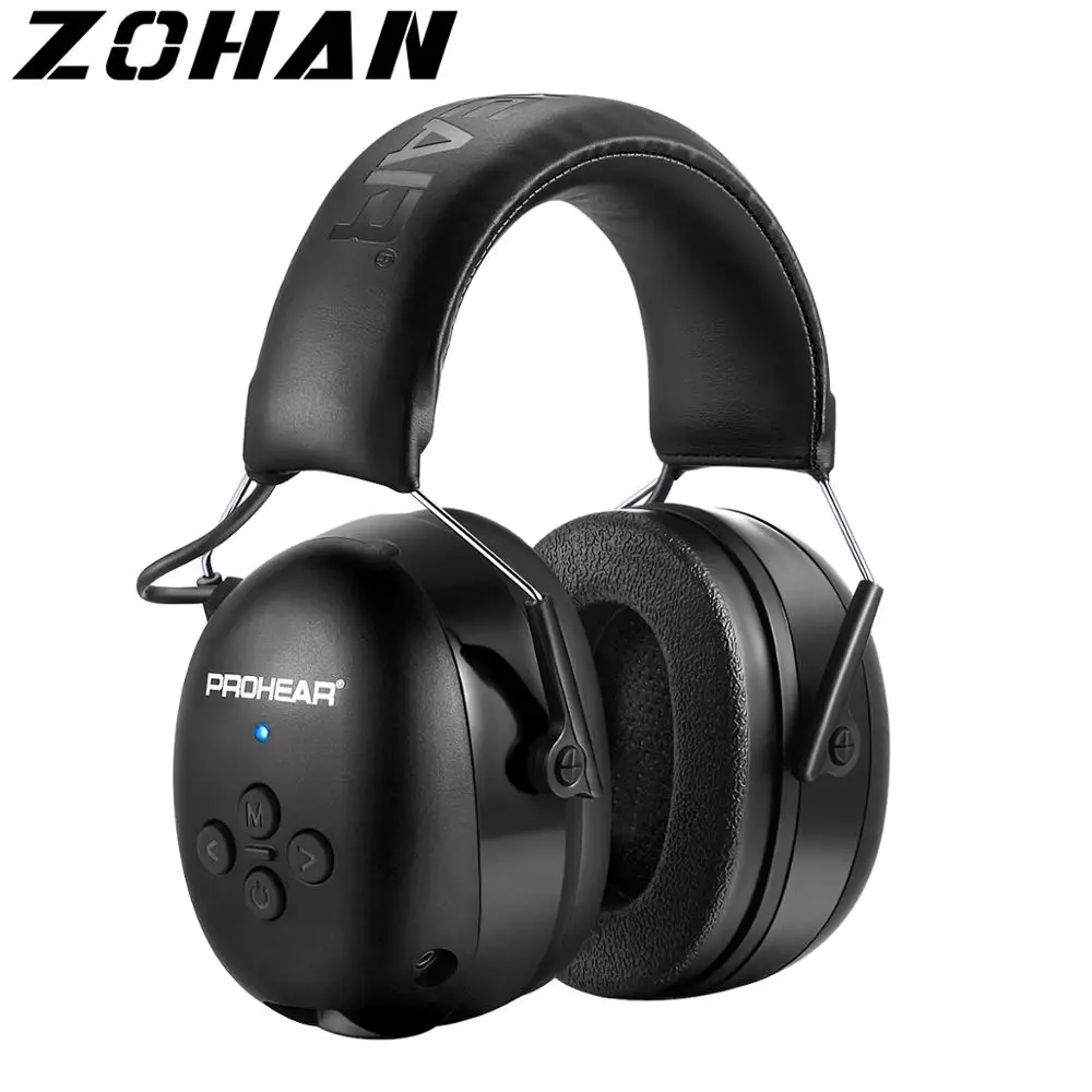ZOHAN Elektronischer Kopfhörer 5.0 Bluetooth-Ohrenschützer Gehörschutz-Kopfhörer für Musik, Sicherheit, Geräuschreduzierung, Aufladen Image
