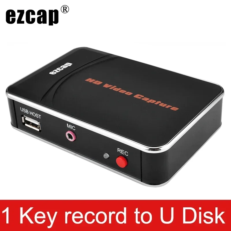 EZCAP 280HD HDMI Game Capture Card Videoaufzeichnungsbox 1080P 30fps Spiele-Rekorder für Xbox PS3 PS4 MIC-Eingang, auf USB-Stick, kein PC erforderlich
