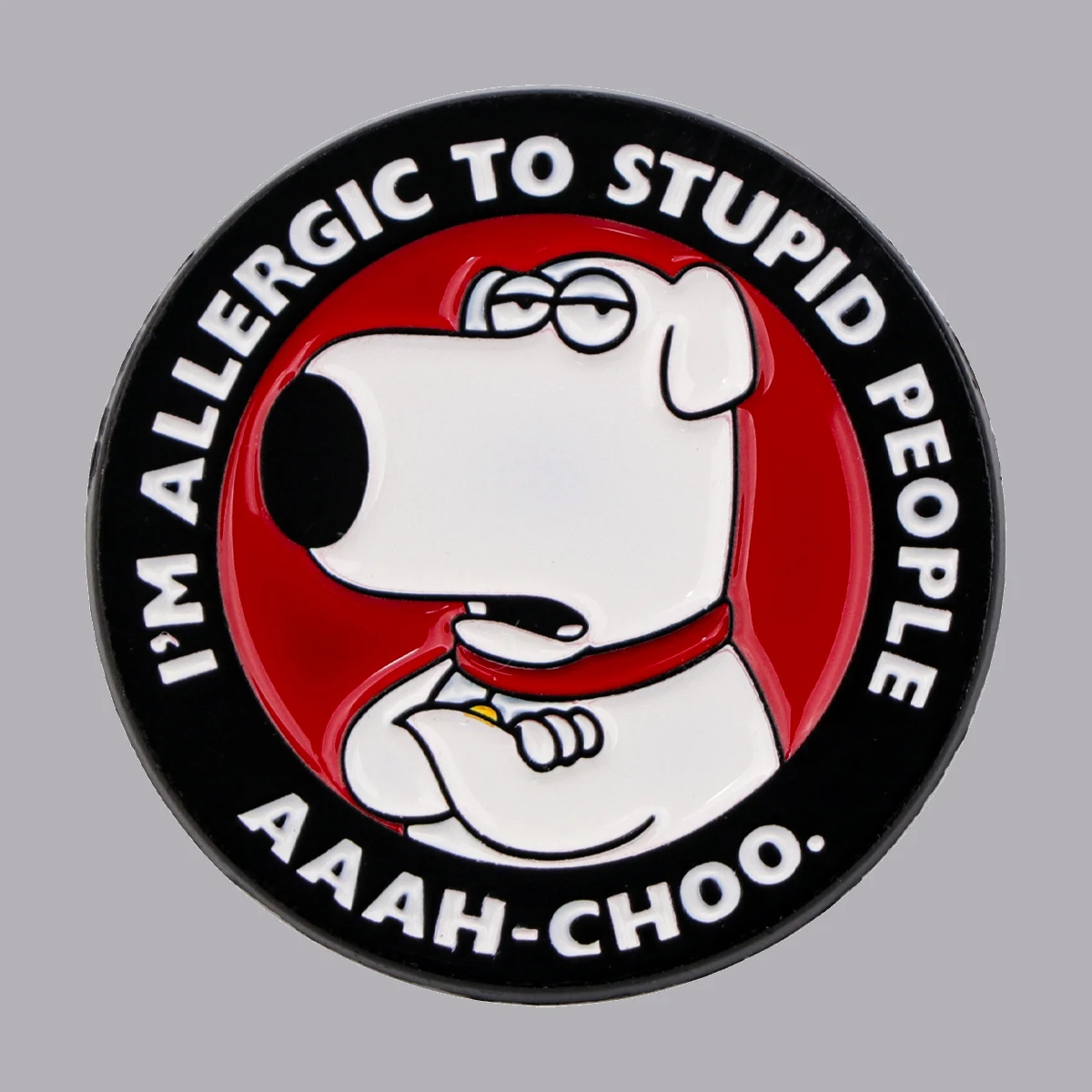 Emaille-Anstecknadel mit Cartoon-Hund, humorvolle Zitate, Brosche, Anstecknadeln, Abzeichen auf Rucksack, Kostümzubehör, lustiger Schmuck, Geschenk für Freunde Image